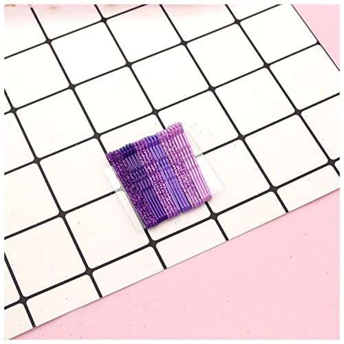 Haarnadel 24 stück/satz Glitter Haarclips Hochzeit Haar Legierung Schmuck Haarschmuck for Frauen Mädchen Haarnadel Holz(Purple) von HZWMQDLF