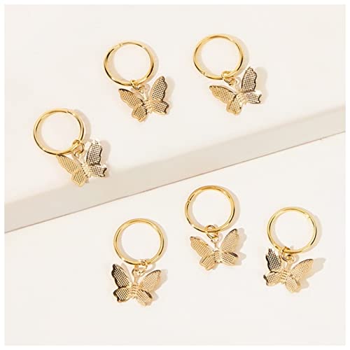 Haarnadel 6 stücke stern anhänger haarclip for frauen fost trendy metall haar ringe westliche stil haarschmuck DIY. Kopfschmuck Haarnadel Holz(A) von HZWMQDLF