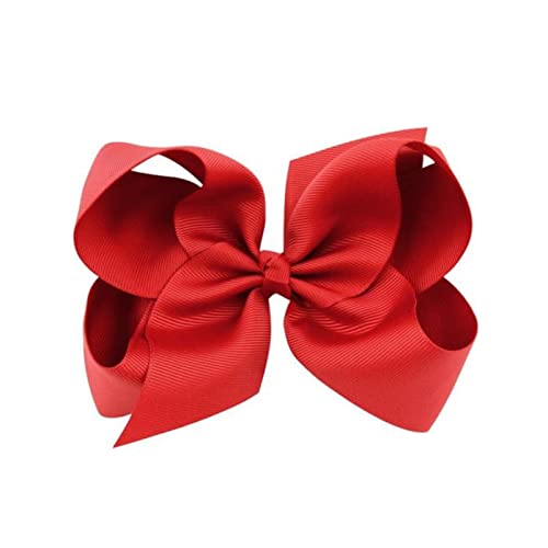 Haarnadel 6 zoll Big Grosgrain Band Massive Haare Bögen mit Clips Mädchen Haarspangen Headwear Boutique Haarschmuck Haarnadel Holz(12) von HZWMQDLF