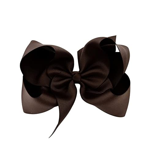 Haarnadel 6 zoll Big Grosgrain Band Massive Haare Bögen mit Clips Mädchen Haarspangen Headwear Boutique Haarschmuck Haarnadel Holz(3) von HZWMQDLF