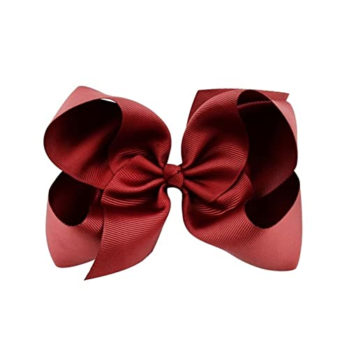 Haarnadel 6 zoll Big Grosgrain Band Massive Haare Bögen mit Clips Mädchen Haarspangen Headwear Boutique Haarschmuck Haarnadel Holz(33) von HZWMQDLF