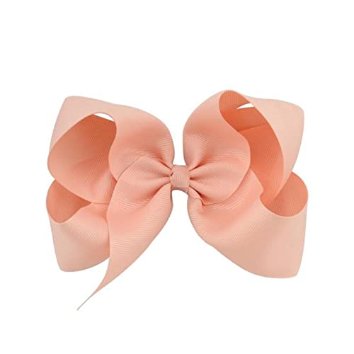 Haarnadel 6 zoll Big Grosgrain Band Massive Haare Bögen mit Clips Mädchen Haarspangen Headwear Boutique Haarschmuck Haarnadel Holz(8) von HZWMQDLF