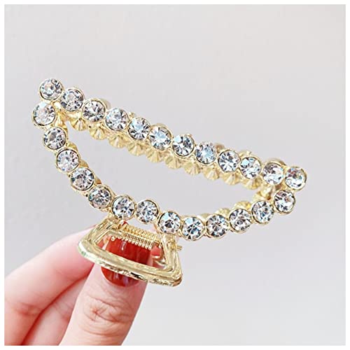 Haarnadel Frauen Elegante Perlen Strass Geometrische Haar Krallen Zurück Haar Hold Clips Süß Dekorieren Stirnband Mode Haarschmuck Haarnadel Holz(20) von HZWMQDLF
