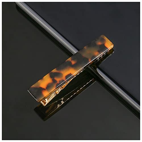 Haarnadel Frauen Metallacetat Haarclips Leopard Print Haarklammern Geometrische Haarspangen Haarklammern Haarspangen Haarklammern Haarnadel Holz(1) von HZWMQDLF
