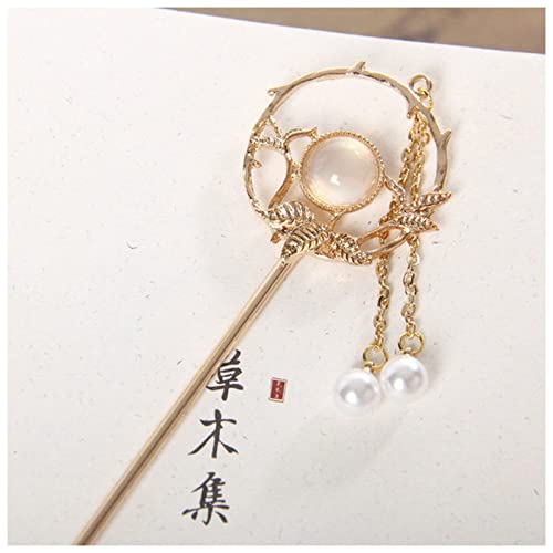 Haarnadel Metallhaarstöcke, Haarspangen, Haarklammern, Essstäbchen, Kopfbedeckungen, Braut Hochzeit Schmuck, Zubehör, Geschenke Haarnadel Holz(W) von HZWMQDLF