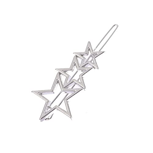 Haarnadel Mode Frau Haarschmuck Dreieck Haarspange Stift Metall Geometrische Legierung Haarband Mondkreis Haargrip Barrette Mädchen Halter Haarnadel Holz(C12) von HZWMQDLF
