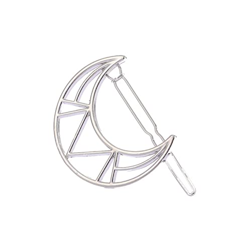 Haarnadel Mode Frau Haarschmuck Dreieck Haarspange Stift Metall Geometrische Legierung Haarband Mondkreis Haargrip Barrette Mädchen Halter Haarnadel Holz(C16) von HZWMQDLF