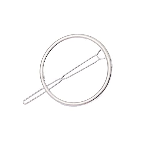 Haarnadel Mode Frau Haarschmuck Dreieck Haarspange Stift Metall Geometrische Legierung Haarband Mondkreis Haargrip Barrette Mädchen Halter Haarnadel Holz(C24) von HZWMQDLF