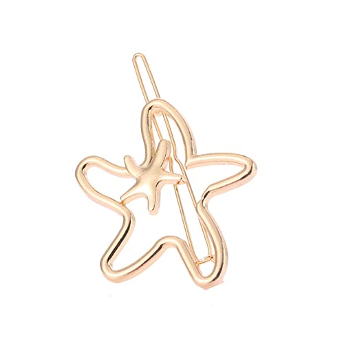 Haarnadel Mode Frau Haarschmuck Dreieck Haarspange Stift Metall Geometrische Legierung Haarband Mondkreis Haargrip Barrette Mädchen Halter Haarnadel Holz(C27) von HZWMQDLF