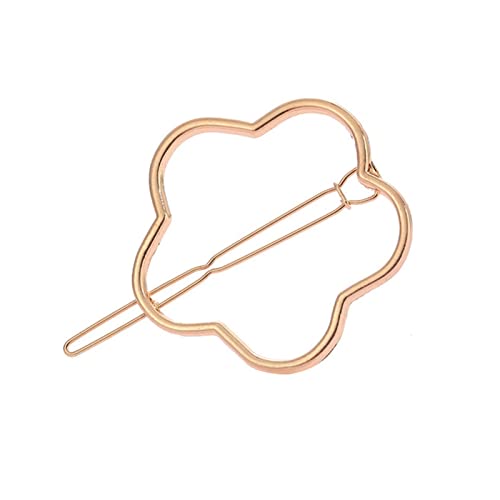 Haarnadel Mode Frau Haarschmuck Dreieck Haarspange Stift Metall Geometrische Legierung Haarband Mondkreis Haargrip Barrette Mädchen Halter Haarnadel Holz(C5) von HZWMQDLF