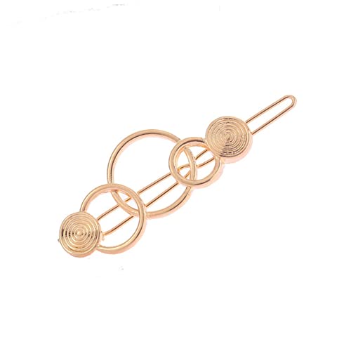 Haarnadel Mode Frau Haarschmuck Dreieck Haarspange Stift Metall Geometrische Legierung Haarband Mondkreis Haargrip Barrette Mädchen Halter Haarnadel Holz(C9) von HZWMQDLF