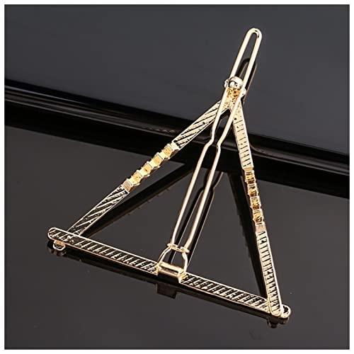 Haarnadel Mode Metal Liebe Herz Haar Clip Elegante Sterne Runde Barrette for Frauen Süße Haarnadeln Barrettes Haarschmuck Haarnadel Holz(1-Gold) von HZWMQDLF