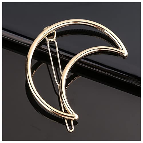 Haarnadel Mode Metal Liebe Herz Haar Clip Elegante Sterne Runde Barrette for Frauen Süße Haarnadeln Barrettes Haarschmuck Haarnadel Holz(10-Gold) von HZWMQDLF