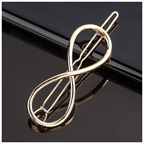 Haarnadel Mode Metal Liebe Herz Haar Clip Elegante Sterne Runde Barrette for Frauen Süße Haarnadeln Barrettes Haarschmuck Haarnadel Holz(17-Gold) von HZWMQDLF