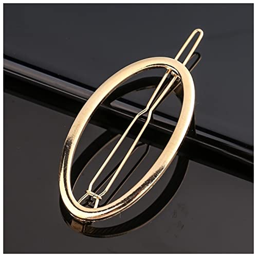Haarnadel Mode Metal Liebe Herz Haar Clip Elegante Sterne Runde Barrette for Frauen Süße Haarnadeln Barrettes Haarschmuck Haarnadel Holz(6-Gold) von HZWMQDLF