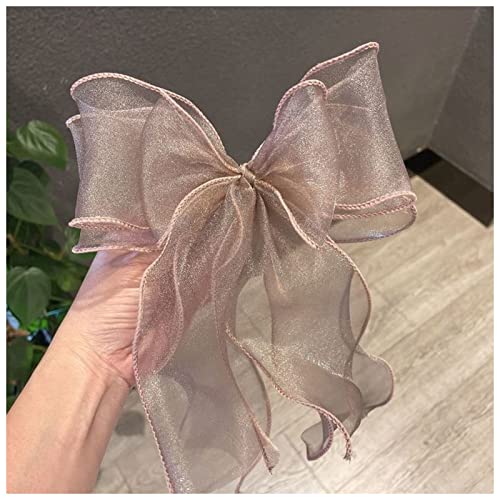 Haarnadel Princess Barrette Haarspange Multi-Layer Band Bogen Haarnadeln Haarnadeln for Frauen Korean Kopfschmuck Frauen Haarschmuck Haarnadel Holz(Brown) von HZWMQDLF