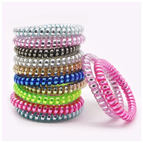 Stirnband Damen 10 stücke for haarschmuck haar ring seil traceless frauen elastische haar bands for frauen telefondraht scunchy Stirnband Damen Winter(Style C) von HZWMQDLF