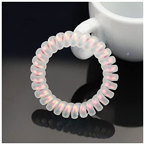 Stirnband Damen 10 teile/los Mädchen Frauen Telefonkabel Elastische Pferdeschwanzhalter Haar Ring Zubehör Mode Matte Textur Farben Warmbindung Stirnband Damen Winter(Big Size Style 1) von HZWMQDLF