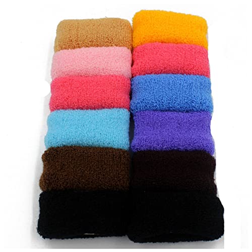 Stirnband Damen 12 teile/paket bunte breite haare scrunchie elastische haare gummibänder ring for frauen mädchen headwear ponytail halter haarschmuck Stirnband Damen Winter(B) von HZWMQDLF