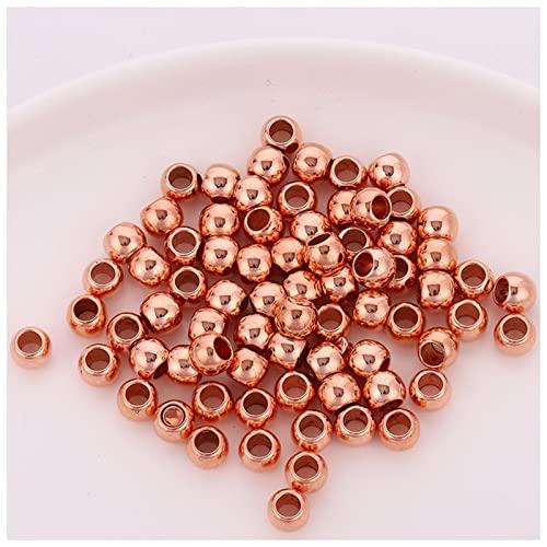 Stirnband Damen 50 teile/sack Haargeflecht Perlen 8mm Gold Silber glänzend Dreadlocks Haar Ring Geflecht Dreadlock Perlen Manschetten Clips ca. 4mm Loch Stirnband Damen Winter(50pcs 8mm NO.4) von HZWMQDLF