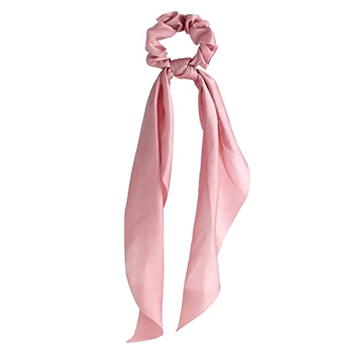 Stirnband Damen Mode Floral Print Scrhocken Solid Langes Haar Ribbon for Frauen Pferdeschwanz Schal Süßes elastisches Haarband Haar-Zubehör Stirnband Damen Winter(CS63603) von HZWMQDLF