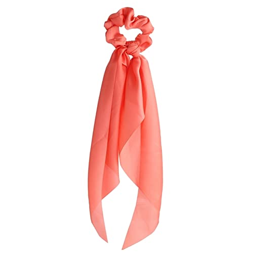 Stirnband Damen Mode Floral Print Scrhocken Solid Langes Haar Ribbon for Frauen Pferdeschwanz Schal Süßes elastisches Haarband Haar-Zubehör Stirnband Damen Winter(CS63604) von HZWMQDLF
