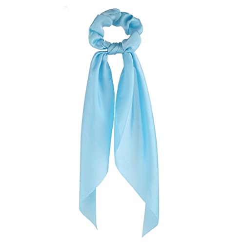 Stirnband Damen Mode Floral Print Scrhocken Solid Langes Haar Ribbon for Frauen Pferdeschwanz Schal Süßes elastisches Haarband Haar-Zubehör Stirnband Damen Winter(CS63607) von HZWMQDLF