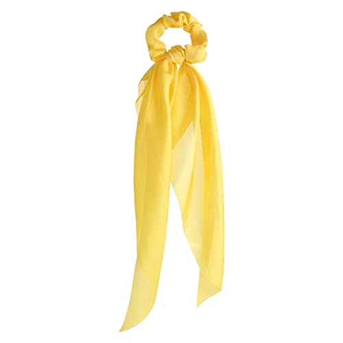 Stirnband Damen Mode Floral Print Scrhocken Solid Langes Haar Ribbon for Frauen Pferdeschwanz Schal Süßes elastisches Haarband Haar-Zubehör Stirnband Damen Winter(CS63608) von HZWMQDLF