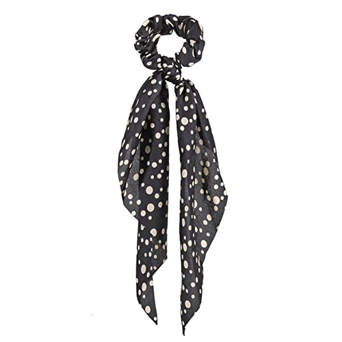 Stirnband Damen Mode Floral Print Scrhocken Solid Langes Haar Ribbon for Frauen Pferdeschwanz Schal Süßes elastisches Haarband Haar-Zubehör Stirnband Damen Winter(CS641103) von HZWMQDLF