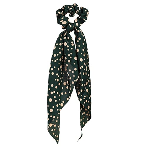 Stirnband Damen Mode Floral Print Scrhocken Solid Langes Haar Ribbon for Frauen Pferdeschwanz Schal Süßes elastisches Haarband Haar-Zubehör Stirnband Damen Winter(CS641104) von HZWMQDLF