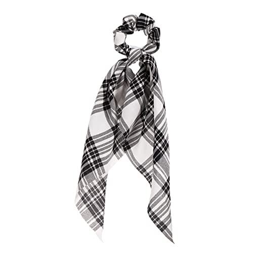 Stirnband Damen Mode Floral Print Scrhocken Solid Langes Haar Ribbon for Frauen Pferdeschwanz Schal Süßes elastisches Haarband Haar-Zubehör Stirnband Damen Winter(CS647301) von HZWMQDLF