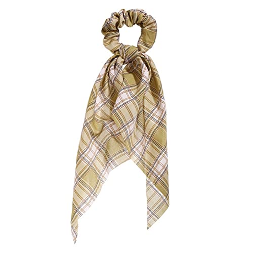 Stirnband Damen Mode Floral Print Scrhocken Solid Langes Haar Ribbon for Frauen Pferdeschwanz Schal Süßes elastisches Haarband Haar-Zubehör Stirnband Damen Winter(CS647305) von HZWMQDLF