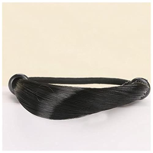 Stirnband Damen Mode Perücke geflochtene Haarband for Frauen Pigtail-Typ Gummibänder koreanischer Stil Haarring for Mädchen Haarverlängerung Pferdeschwanzhalter Stirnband Damen Winter(E) von HZWMQDLF