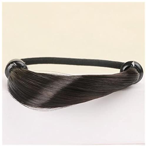 Stirnband Damen Mode Perücke geflochtene Haarband for Frauen Pigtail-Typ Gummibänder koreanischer Stil Haarring for Mädchen Haarverlängerung Pferdeschwanzhalter Stirnband Damen Winter(F) von HZWMQDLF