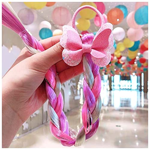 Stirnband Damen Nette Kinder Mädchen Elastisches Haar Seil Gummibänder Flechten Haarschmuck Perücke Pferdeschwanz Haar Ring Twist Braid Seil Haarflechter Stirnband Damen Winter(3) von HZWMQDLF