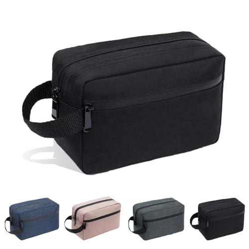 Reise-Kulturbeutel – weit geöffneter Reißverschluss, tragbare Make-up-Kosmetiktasche, faltbare Aufbewahrungstaschen, wasserdichtes Reisezubehör mit Griff, für Damen, Herren, Fitnessstudio, Reisen von HZYUEKUN