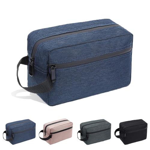 Reise-Kulturbeutel – weit geöffneter Reißverschluss, tragbare Make-up-Kosmetiktasche, faltbare Aufbewahrungstaschen, wasserdichtes Reisezubehör mit Griff, für Damen, Herren, Fitnessstudio, Reisen von HZYUEKUN