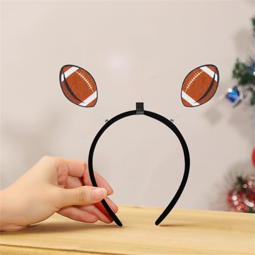 Haarklammern Groß Cheerleading-Stirnband als Accessoire für Fußballfans am Spieltag – perfekt für US-Fans Haarspange Silber (B, 21. 5X19cm) von HZling