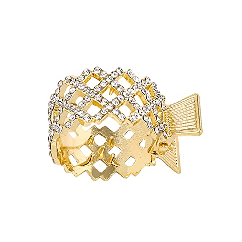 Hairclip Metall-Haarspangen Rutschfeste hohe Pferdeschwanz-Haarklemmen für Frauen dünnere Haare mit starkem Halt Mode-Haarschmuck Haarspange Metall (B, One Size) von HZling