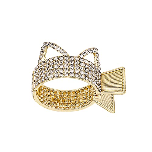 Hairclip Metall-Haarspangen Rutschfeste hohe Pferdeschwanz-Haarklemmen für Frauen dünnere Haare mit starkem Halt Mode-Haarschmuck Haarspange Metall (I, One Size) von HZling