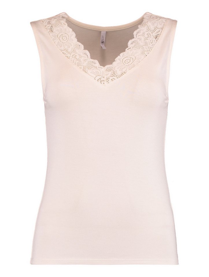 HaILY’S Blusenshirt Elegantes Design mit Spitze und tiefem V-Ausschnitt (1-tlg) SL V TP Ti44na von HaILY’S