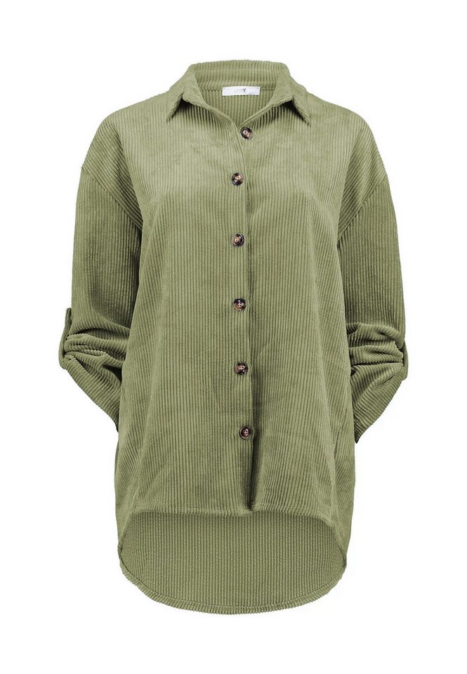 HaILY’S Blusenshirt Locker geschnitten mit abgerundetem Saum und fixierbaren Ärmeln LS P BL Ro44bina von HaILY’S