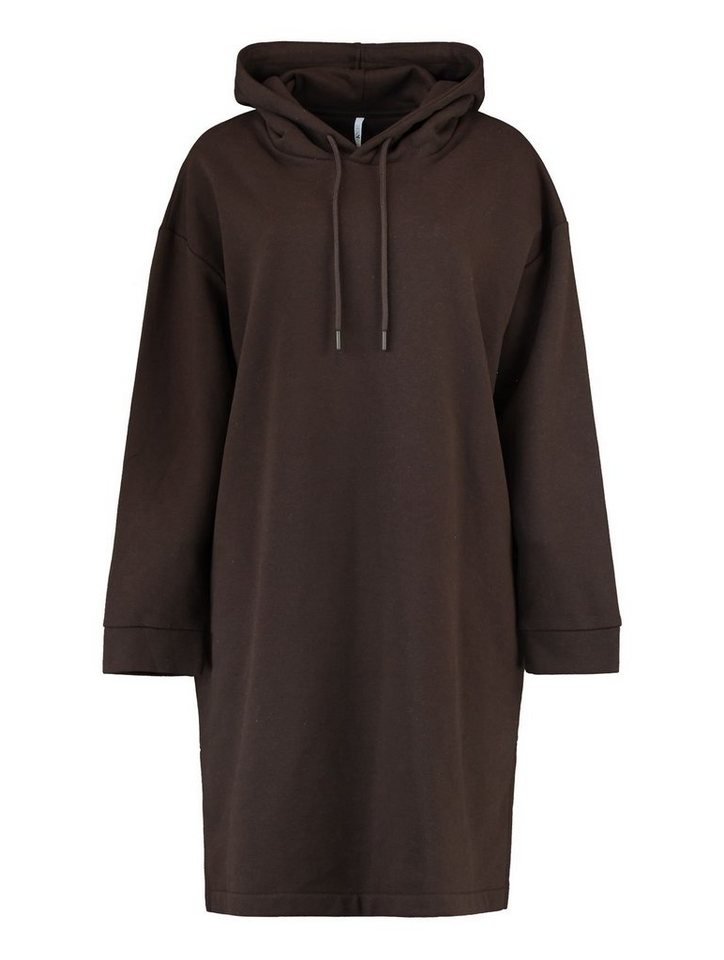 HaILY’S Shirtkleid Hoodie Mini Kleid Kapuzen Pullover Sweat Dress Knielang SWERA (lang) 4705 in Braun-2 von HaILY’S