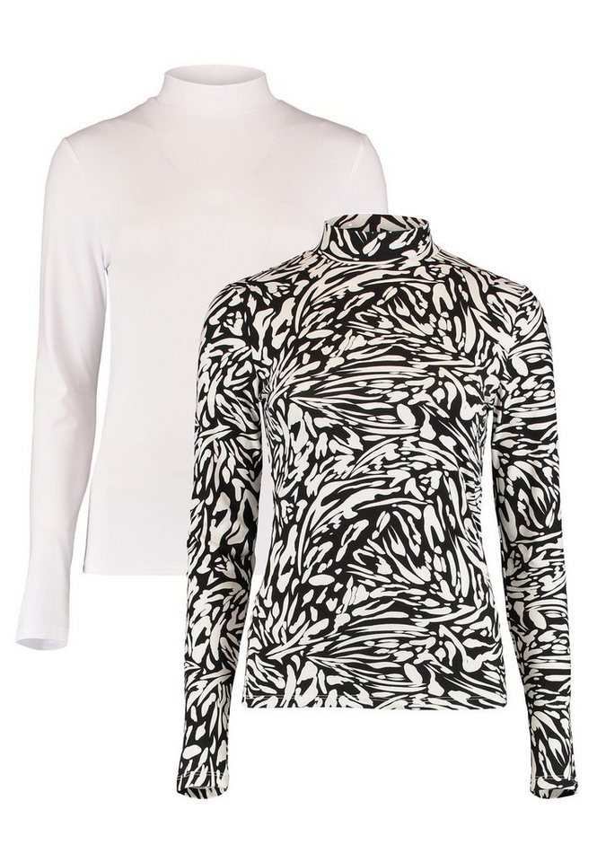 HaILY’S T-Shirt Langarm 2-er Stück Set Stehkragen Ki44mmy (2-tlg) LS P TP Ki44mmy von HaILY’S