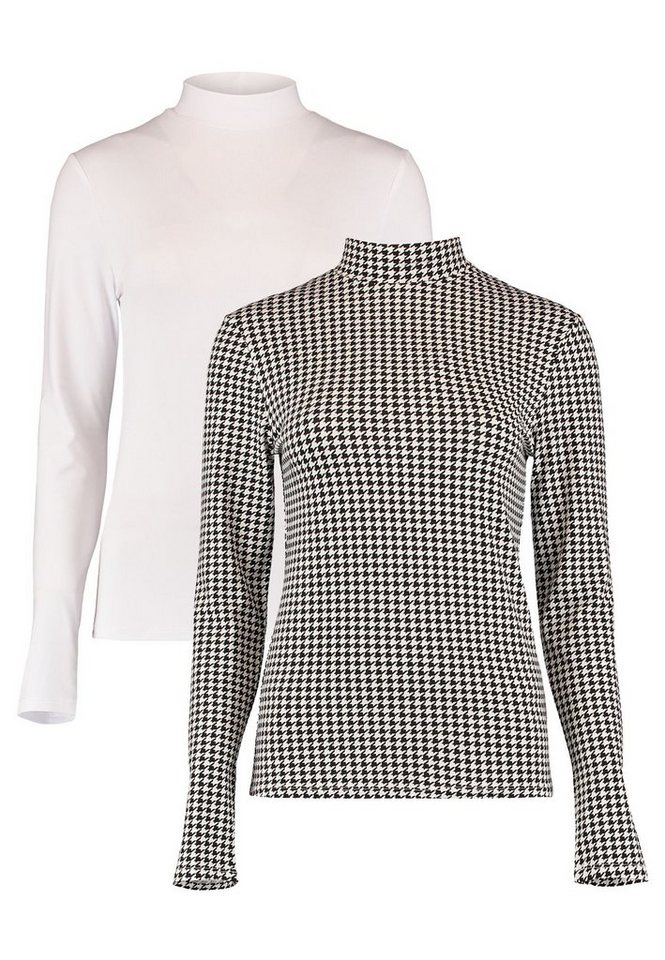 HaILY’S T-Shirt Langarm 2-er Stück Set Stehkragen Ki44mmy (2-tlg) LS P TP Ki44mmy von HaILY’S