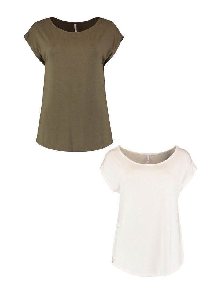 HaILY’S T-Shirt 2er-Set Kurzarm mit Fledermausärmeln (2-tlg) SS V TP Em44ma von HaILY’S