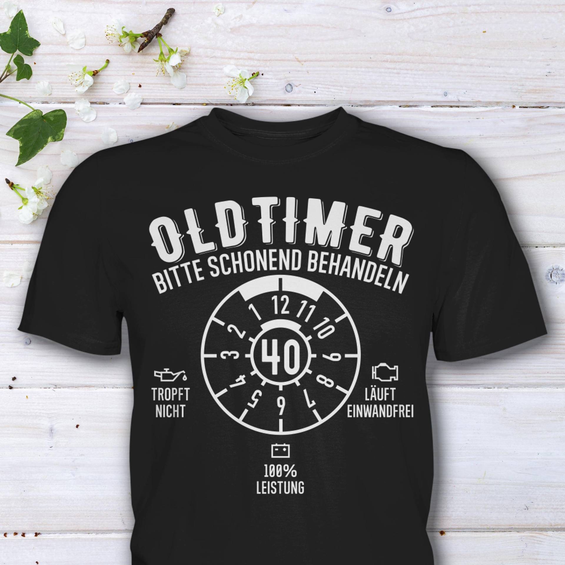 40. Geburtstag T-Shirt, Schonend Behandeln Oldtimer 40 Plakette, Geburtstagsshirt Jahre, Geburtstagsgeschenk 40. Geburtstag T-Shirt, Schonend Behandeln Oldtimer 40 Plakette, Geburtstagsshirt Jahre, Geburtstagsgeschenk von HaLiLuDesigns