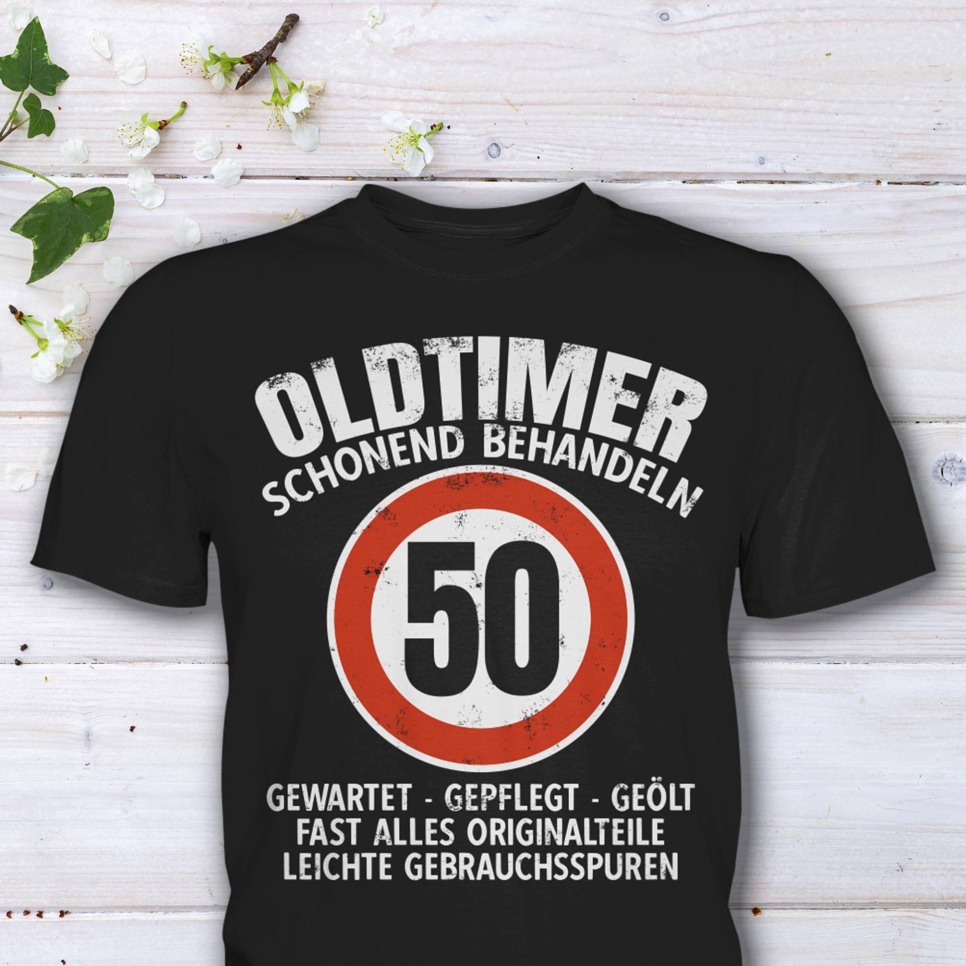 50. Geburtstag T-Shirt, 50 Geburtag Mann, Jahre Geschenk, Geschenkidee, Oldtimer Ist Schonend Behandeln, Tempo 50. Geburtstag T-Shirt, 50 Geburtag Mann, Jahre Geschenk, Geschenkidee, Oldtimer Ist Schonend Behandeln, Tempo von HaLiLuDesigns