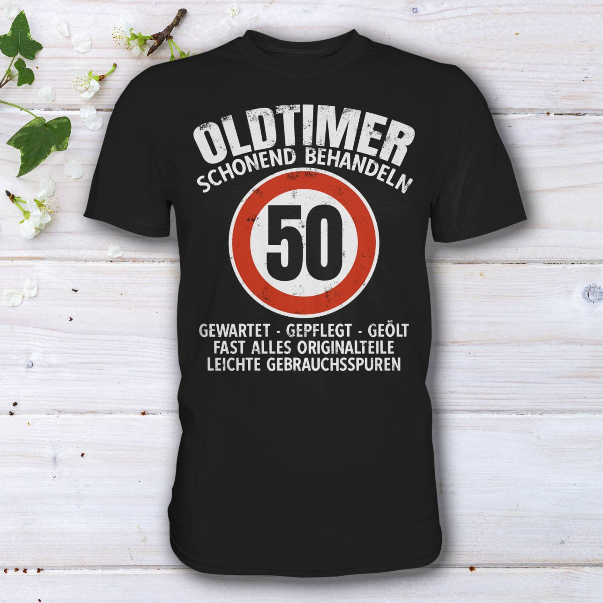 50. Geburtstag T-Shirt Als Tolles Geburtstagsgeschenk Mit Spruch Schonend Behandeln Oldtimer 50. Geburtstag T-Shirt Als Tolles Geburtstagsgeschenk Mit Spruch Schonend Behandeln Oldtimer von HaLiLuDesigns