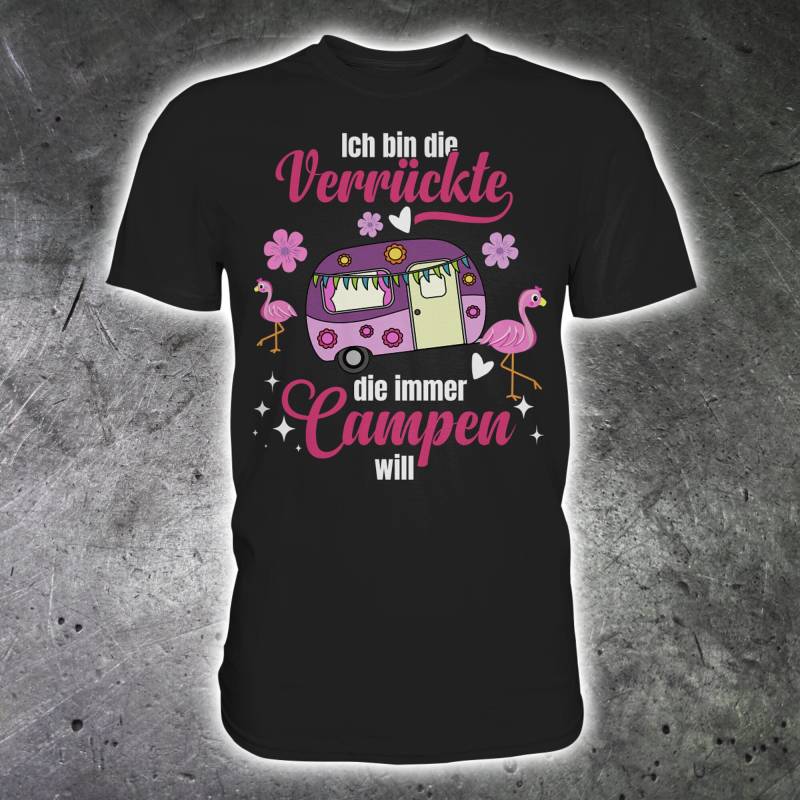 Camperin Camper Camping Zelten Lustiger Spruch T-Shirt von HaLiLuDesigns